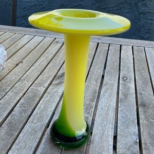 Swedish glass vase. Possibly Bo Borgstrom.